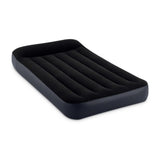 Intex 10-inch Twin Dura-Beam Pillow Rest Classic Airbed with QuickFill Plus Internal Pump
