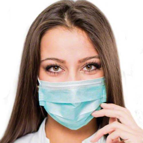 San-A-Care HOSPECO Adenna 3 Fold Earloop Face Mask - 50 Pack