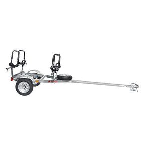 Malone MicroSport 2 Kayak Trailer Package with 2 Sets J-Racks & Spare Tire