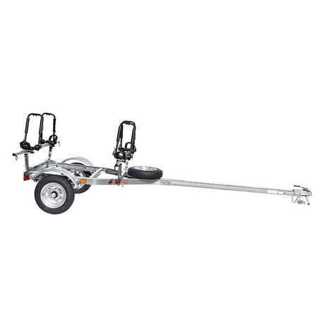 Malone MicroSport 2 Kayak Trailer Package with 2 Sets J-Racks & Spare Tire