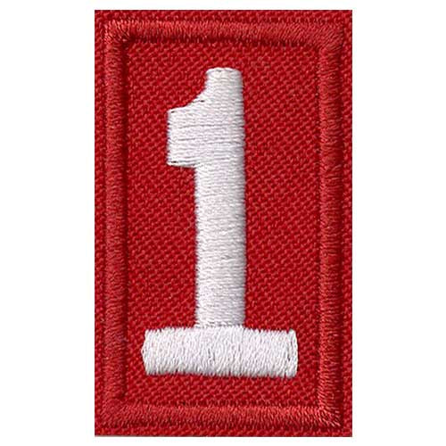 Scout Uniform Unit Numeral Emblem 1