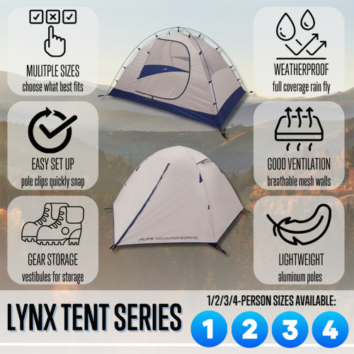 ALPS Mountaineering Lynx 4 Tent Dark Teal/Gray