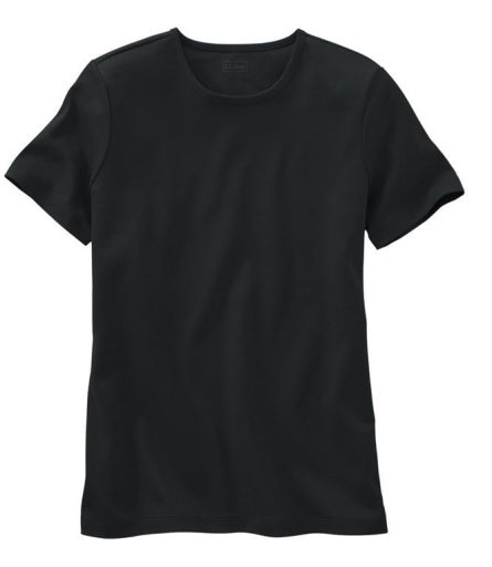 LL Bean Pima Crewneck SS W's Regular