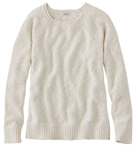 L.L. Bean Midweight Cotton Slub Rollneck Pullover Women's Regular