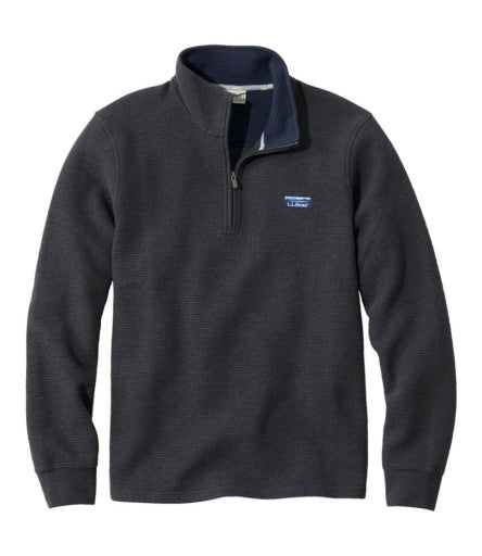 L.L. Bean Men's Lakewashed Double-Knit Quarter-Zip Pullover